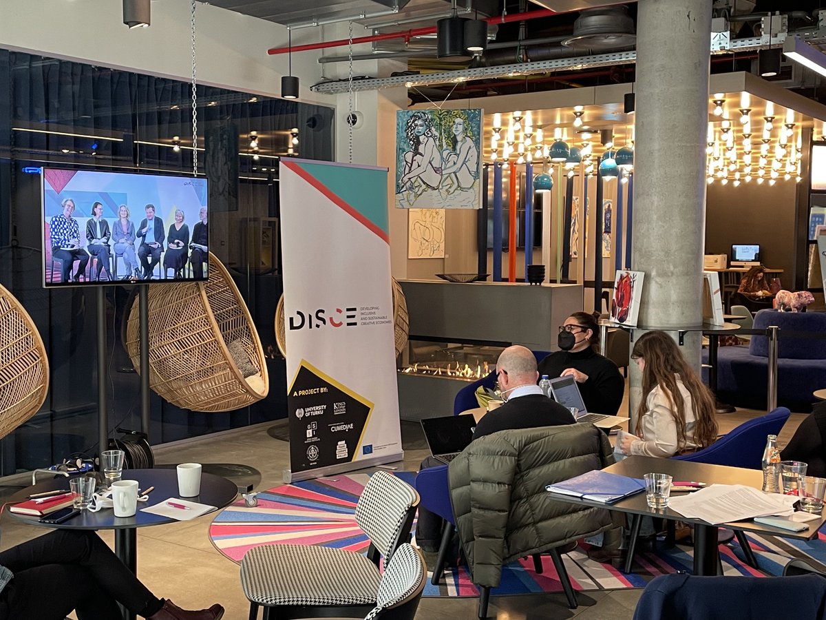 DISCE_EU's tweet photo. #DISCEFinalEvent โ On march 3rd, viewers were able to witness a high level policy discussion on challenges and opportunities for the CCIs after Covid-19, their inclusivity and sustainability.
Watch the full policy roundtable on DISCEโs YouTube channel: https://t.co/5GItY3xtng https://t.co/UVamtC3n1V