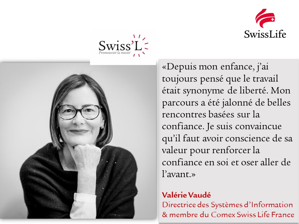 SwissLife_Fr's tweet photo. A l’occasion de la #JournéeDesDroitsDesFemmes, le réseau Swiss’L a permis aux collaborateurs Swiss Life d’écouter le témoignage de Valérie Vaudé, DSI Swiss Life. Elle est revenue sur son parcours inspirant et les valeurs qui l'animent. #YourLife https://t.co/O6dCE7he6L