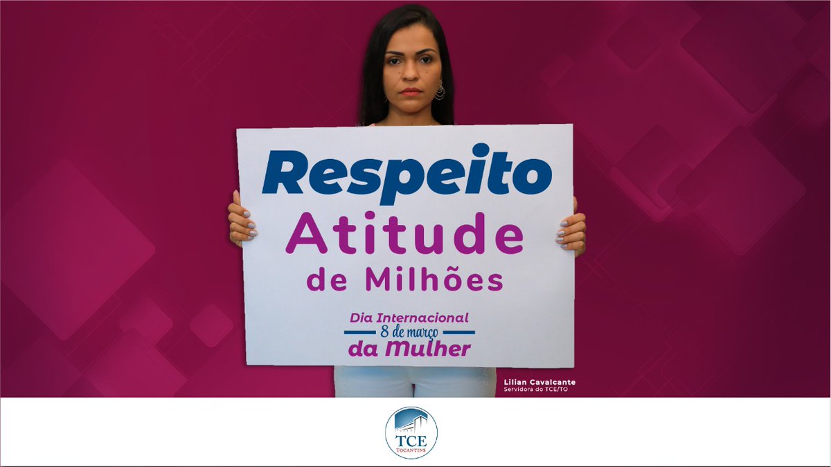🗣️ Contar pra essa nação tuiteira que aqui na firma, no #DiadaMulher, perguntamos às servidoras qual ATITUDE DE MILHÕES elas esperam das pessoas todos os dias do ano. Deem uma olhada na resposta da Lilian Cavalcante, que tuuuuudo! 

Bora de RT do apoio a elas?