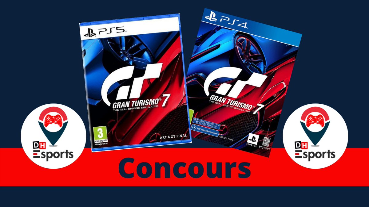 esports_dh's tweet photo. 🎁Concours🎁

La DH vous donne l'opportunité de remporter Gran Turismo ! 🔥

A gagner:

- 2 jeux Gran Turismo 7 sur PS4/PS5

Pour participer :
RT ce tweet
Follow @esports_dh

Tirage au sort le mardi 29/03 !

*livraison du jeu uniquement en Belgique https://t.co/QjKxG79rla
