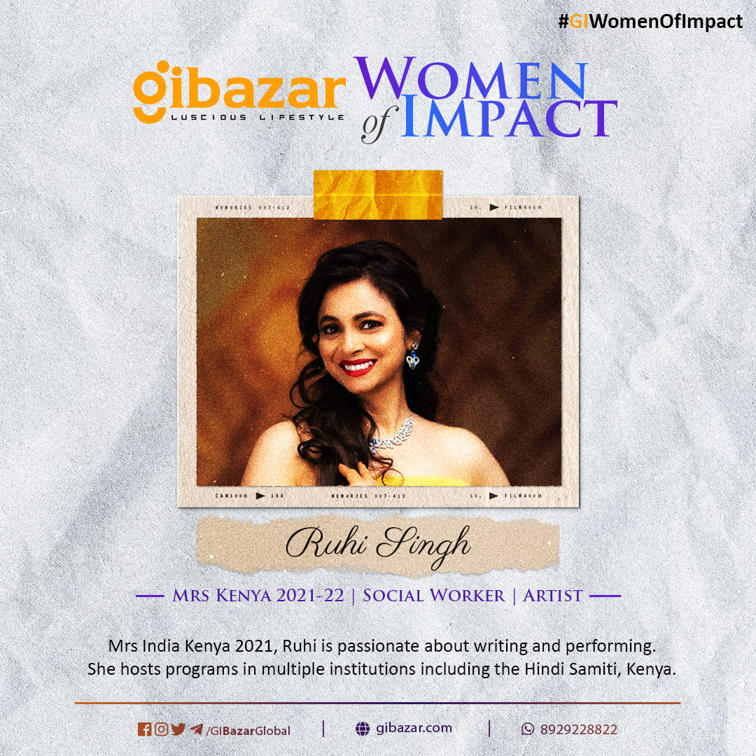GIBLifestyle's tweet photo. Ruhi Singh ( @ruhisiingh ), Mrs India Kenya 2021,  is a dynamic writer and an astonishing performer. She hosts programs in numerous institutions, including the Hindi Samiti, Kenya.

#womensday #internationalwomensday #giwomenofimpact #womeninmedicine #gibazar #socialworker https://t.co/AUqE0D2cCn