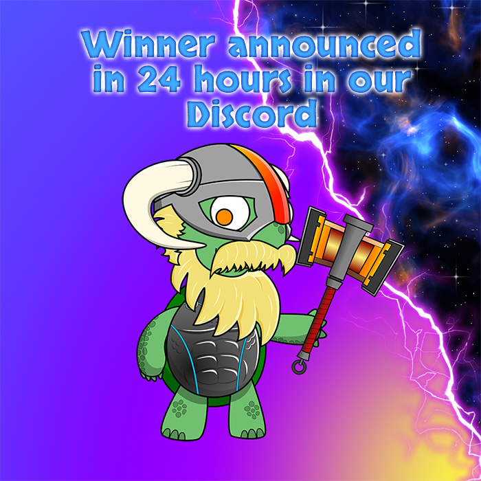 ThortlesNFT's tweet photo. ⚡️Who wants to win a #Thortles #NFT and a #Whitelist spot for the upcoming #GodsOfAsgard game??

✅Follow us and @GodsofAsgardP2E 
✅Retweet
✅Tag a friend
✅Join our Discord

🔥https://t.co/pzW8HVnuQb

#NFTgiveaway #thornodes  #NFTGame #NFTGaming #NodeLife #Nodes #NFTCommunity https://t.co/losH5uoQOr