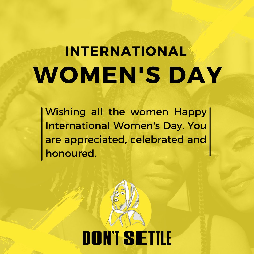 WeDontSettle's tweet photo. ✨💖Happy International Women's Day!💖✨
The Don't Settle team wish all the women a Happy International Women's Day! You are strong, appreciated and honoured!
#wedontsettle #happywomensday https://t.co/9mBSAlxPOP