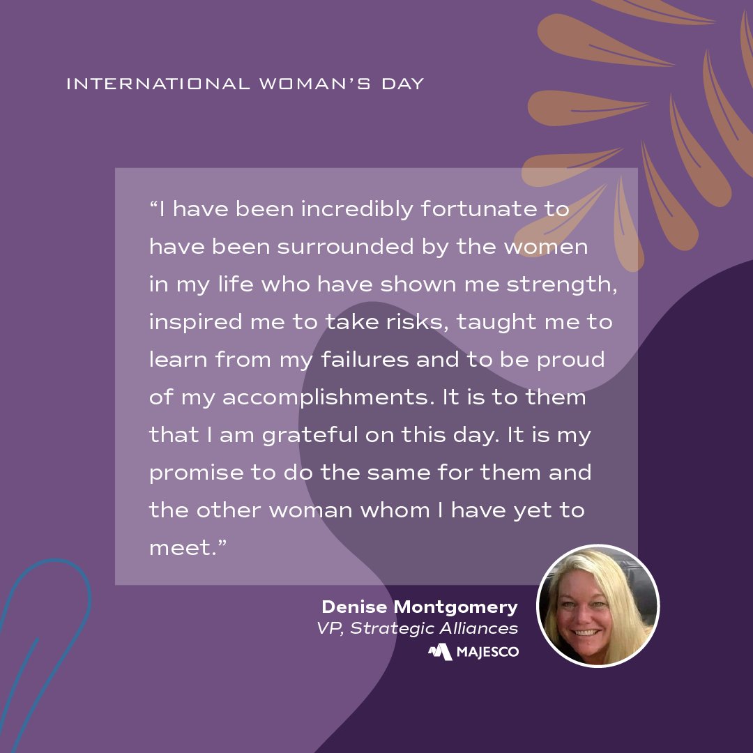 Happy International Women's Day! #Majesco is proud to have so many intelligent and creative women in leadership roles! Tag a woman that you admire below! #IWD2022