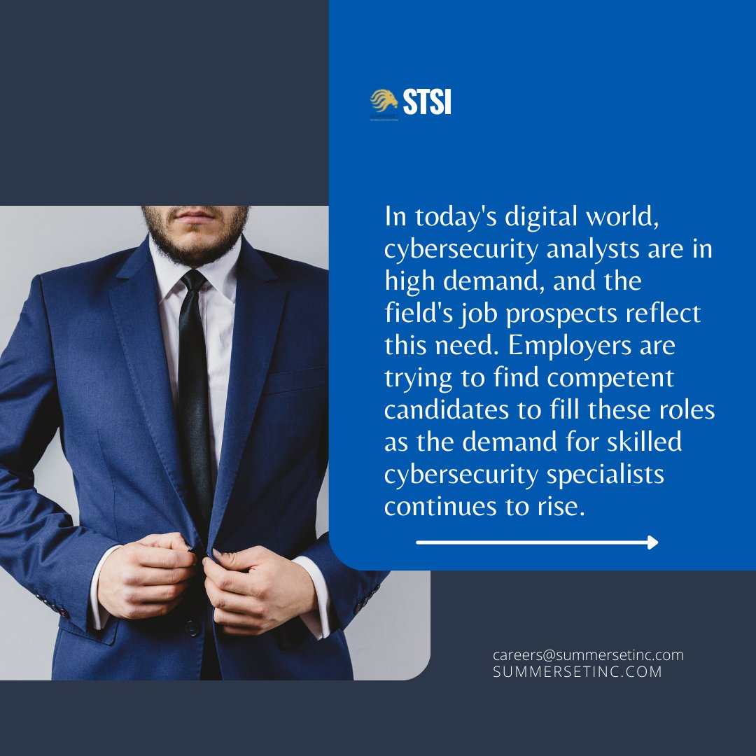 stsi2001's tweet photo. Today's most in-demand and best tech job for 2022: Cybersecurity Expert
👍🏿Please Like, Share, & Tag A Friend, as well as contact us directly for any questions 👍🏿
#summersettechnologysolutions #WannaBecomeACybersecurityExpert
#CybersecurityExperts #CybersecurityEngineers https://t.co/dEyudY3eYf