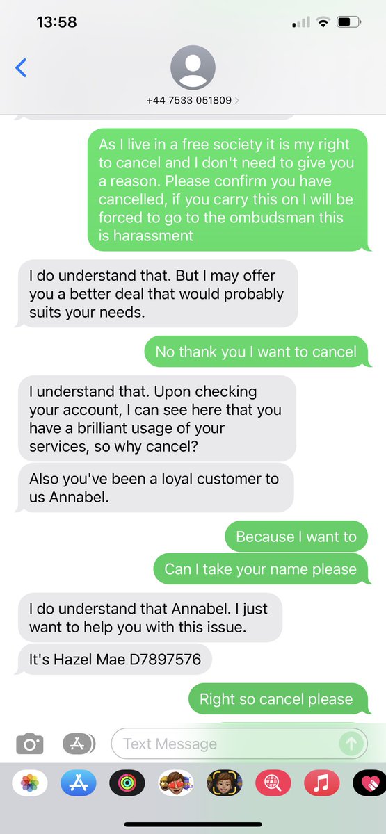 Belleballbridal's tweet photo. Why won’t @virginmedia let me cancel my contract…. This sort of harassment should be illegal surely????? https://t.co/C5qnG3q58k