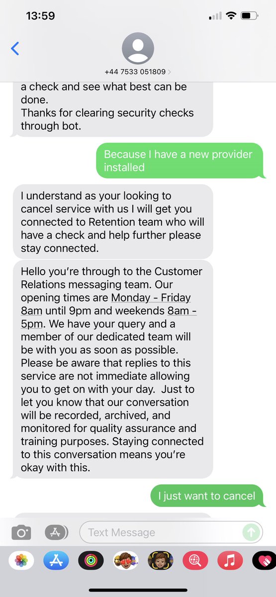 Belleballbridal's tweet photo. Why won’t @virginmedia let me cancel my contract…. This sort of harassment should be illegal surely????? https://t.co/C5qnG3q58k