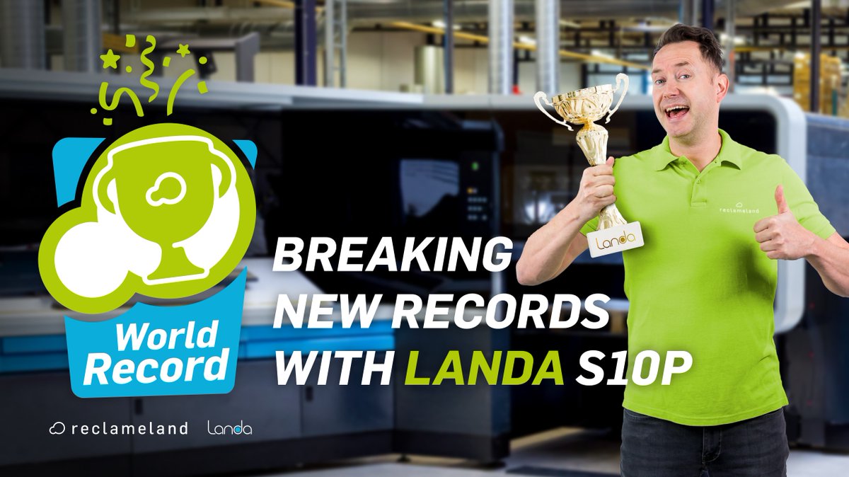 In maart gaan we voor een record! 🏆 Wat voor record? We gaan met onze #Landa drukpers in 1 maand tijd zoveel mogelijk vellen bedrukken. Wouter vertelt je er meer over in deze vlog: youtu.be/ue1i2gKHIRE.

Houd voor updates onze site in de gaten: bit.ly/3KiwVui.