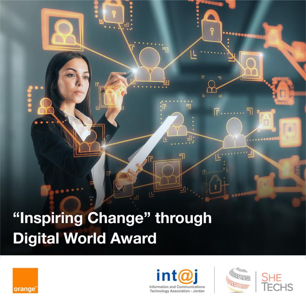 On #InternationalWomensDay, <a href="/orangeJo/">Orange Jordan</a> so excited to launch “Inspiring Change through Digital World” Award with @IntajICTJO, to recognize women entrepreneurs that inspire change. To all the amazing women, you are a force of change today and every day!
#IWD2022 #WomenDay