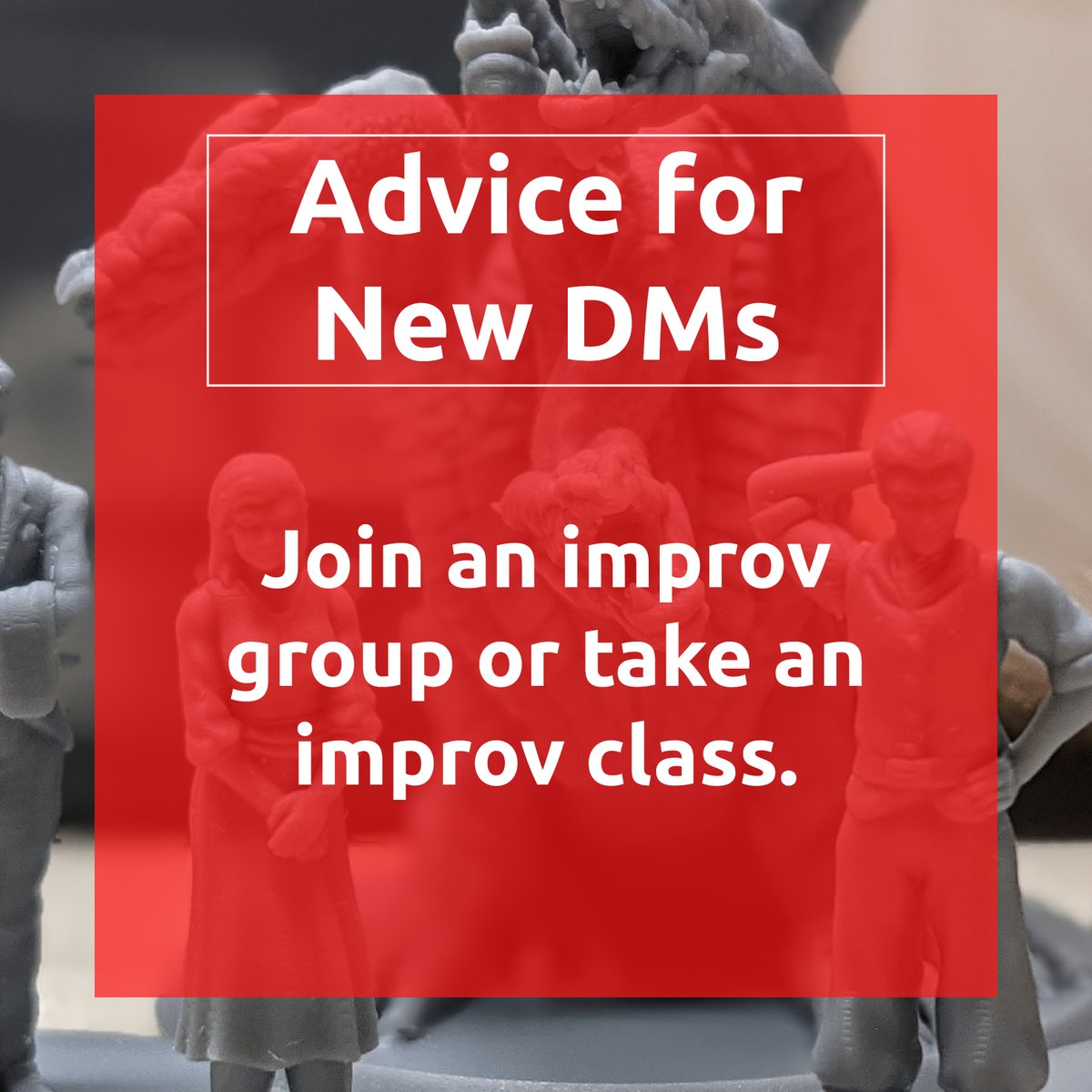 VergeGamesKC's tweet photo. Dnd and other role-playing games require a lot of improv. Improv groups and classes are not only helpful for DMing, they can be fun. Also, the ability to improv is a life skill that has helped me in a myriad of other circumstances.

#AdviceforNewDMs #improv #dnd https://t.co/d9XQQwixxr