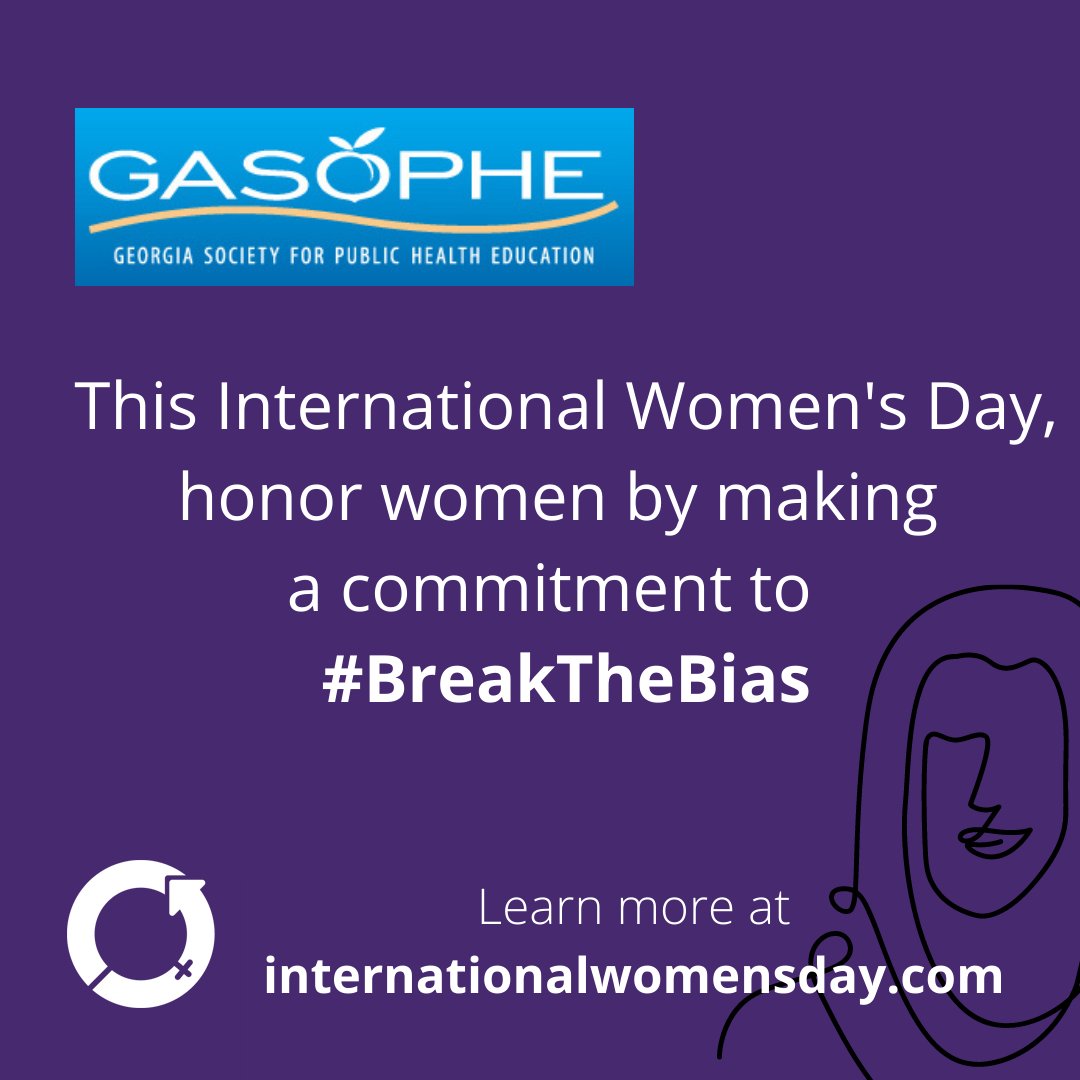 GA_SOPHE's tweet photo. Today is International Women's Day! A few ways we can #BreakTheBias include challenging gender stereotypes and bias, forging positive visibility for women, and celebrating women's achievements. Learn more about how you can #BreakTheBias on #IWD2022 https://t.co/EEuigSIJB0