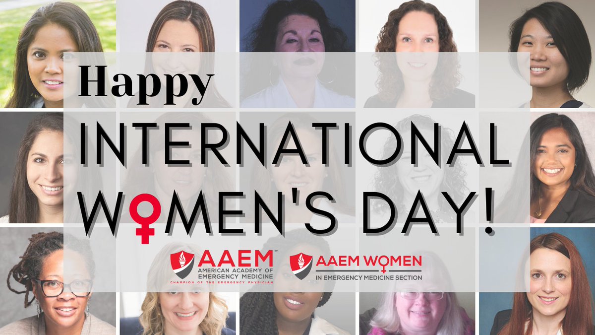 Happy #InternationalWomensDay! AAEM is proud to support and advocate for the women shaping the future of #EmergencyMedicine! Today and throughout #WomensHistoryMonth, we'll be highlighting the incredible women leading EM! #IWD2022