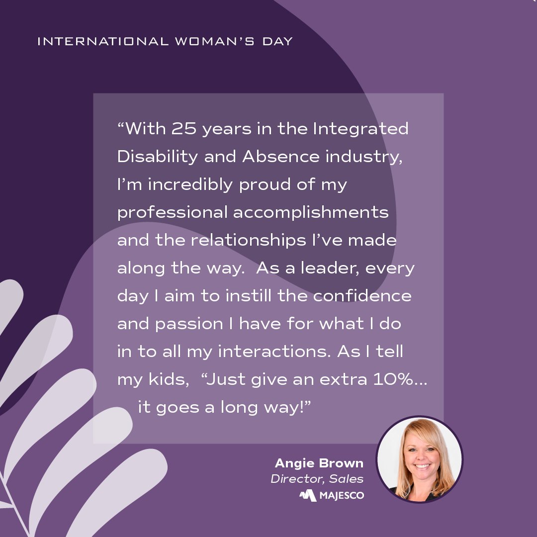 Happy International Women's Day! #Majesco is proud to have so many intelligent and creative women in leadership roles! Tag a woman that you admire below! #IWD2022