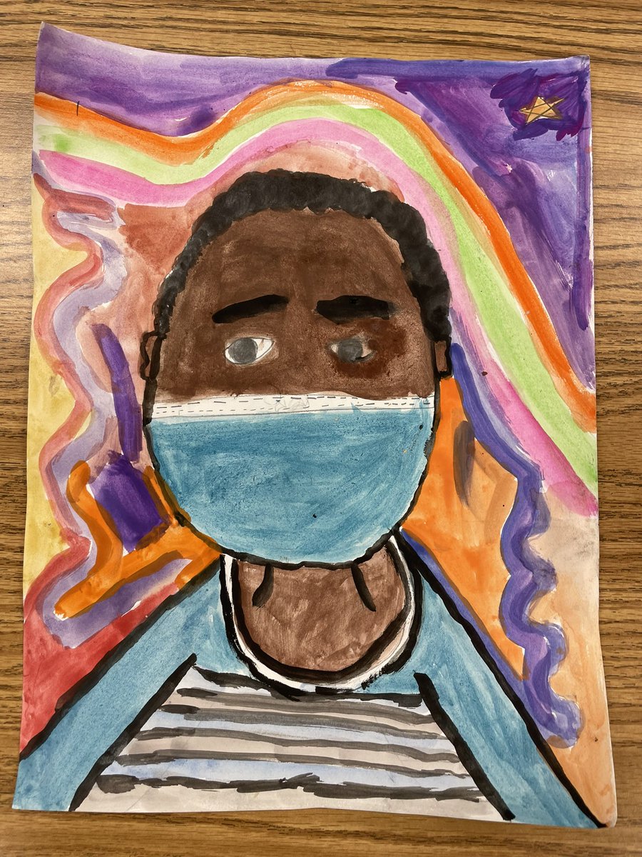 Second grade is starting to paint their self portraits and I’m so excited how they are turning out!! #lewislionsart #cobbartrocks #youthartmonth