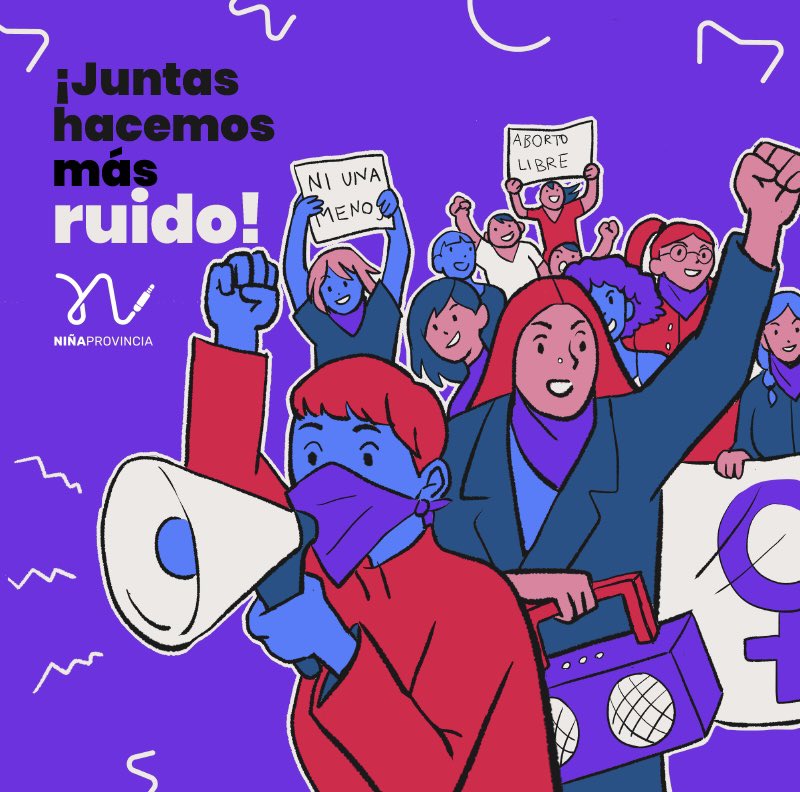 ninaprovincia's tweet photo. Recordar y honrar a las que ya no están ✊Porque hoy, y siempre, alzamos la voz por todas 💜

¡Nos vemos en la calle! 

#8M
#8M2022 
#DiaInternacionalDeLaMujer 
#NiñaProvincia 

❣️🎨✍️ @sirenacuatica https://t.co/Kna2GPs55H