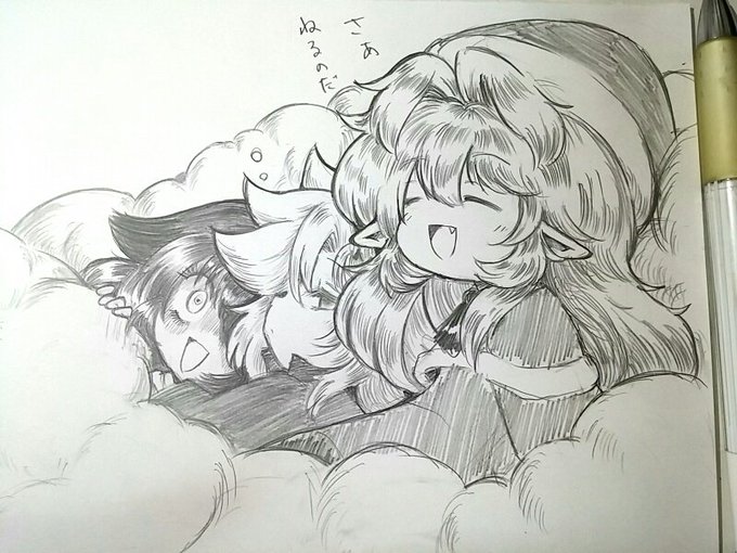 うちの子の古の落描き(再掲) 