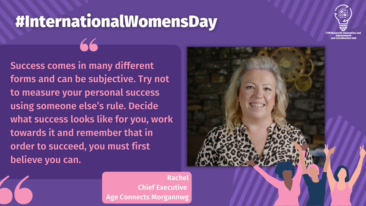 RIIC Hub CTM (@riichub_ctm) on Twitter photo Rachel Rowlands, Chief Executive at Age Connects Morgannwg, <a href="/ACMorgannwg/">Age Connects Morgannwg</a>, talks about success and its many forms.
“Decide what success looks like for you.”
A motivating quote from an inspiring woman. Thank you <a href="/RaqueldeRowl/">Rachel Rowlands</a>!
#InternationalWomensDay Rachel Rowlands, Chief Executive at Age Connects Morgannwg, <a href="/ACMorgannwg/">Age Connects Morgannwg</a>, talks about success and its many forms.
“Decide what success looks like for you.”
A motivating quote from an inspiring woman. Thank you <a href="/RaqueldeRowl/">Rachel Rowlands</a>!
#InternationalWomensDay