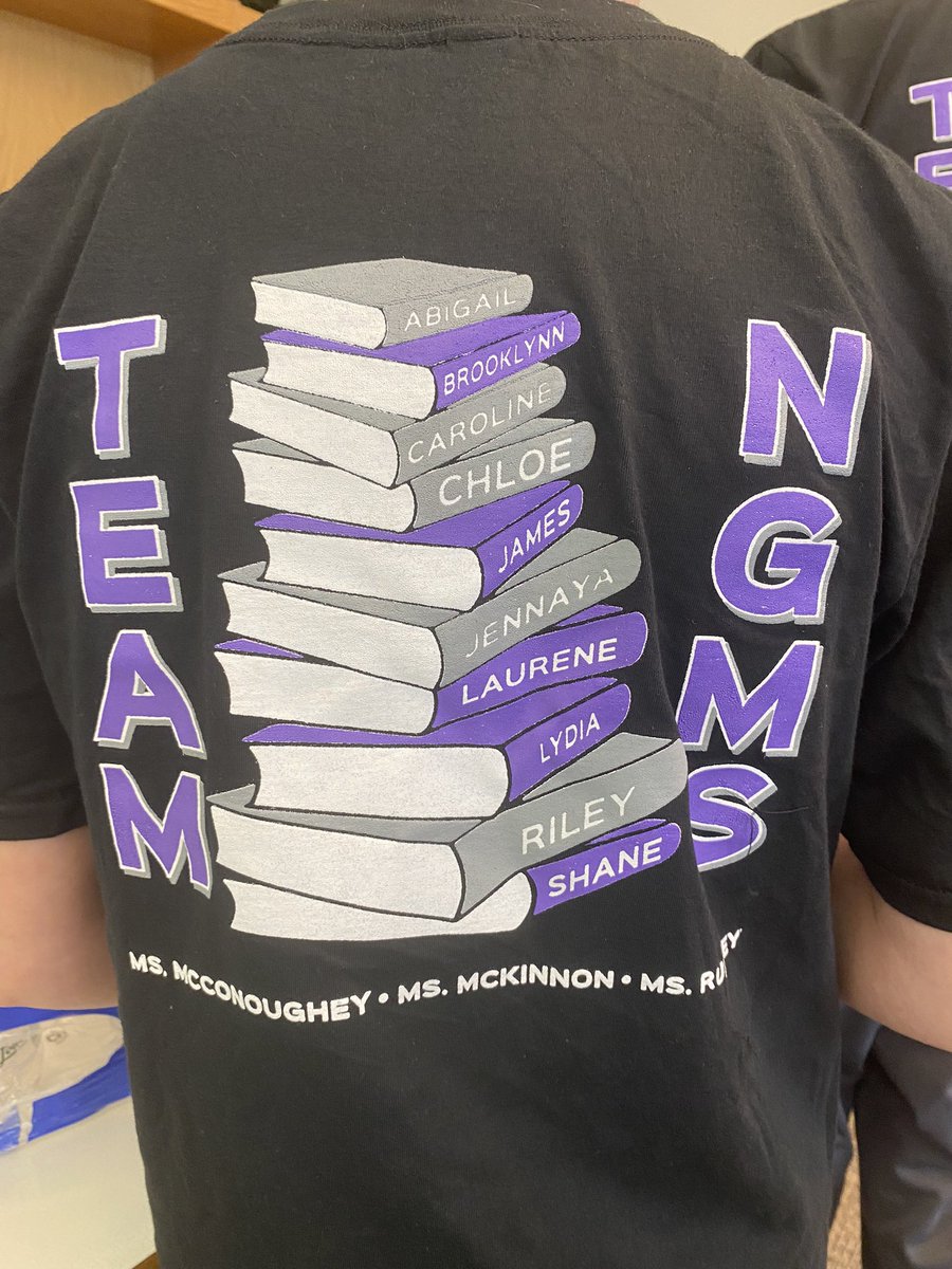 rchlmc's tweet image. Battle of the Books students getting ready for competition today! #teamNGMS #GCSlibrariesengage @NGMSNighthawks
