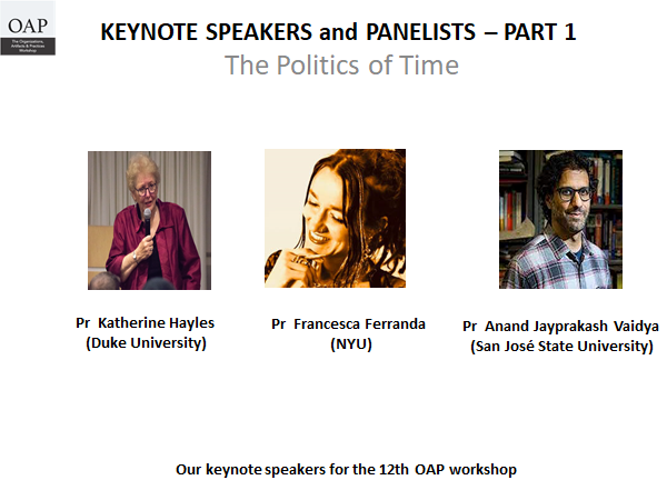 WorkshopOAP's tweet photo. Looking forward to welcoming our amazing keynote speakers @DukeUniversity9 @nyuniversity @SJSU More to come about our panels which will deal with posthumanist ontologies, feminist studies, subjectivation in a posthuman world, etc... Stay tuned! #OAP2022 https://t.co/A01tvnEllX