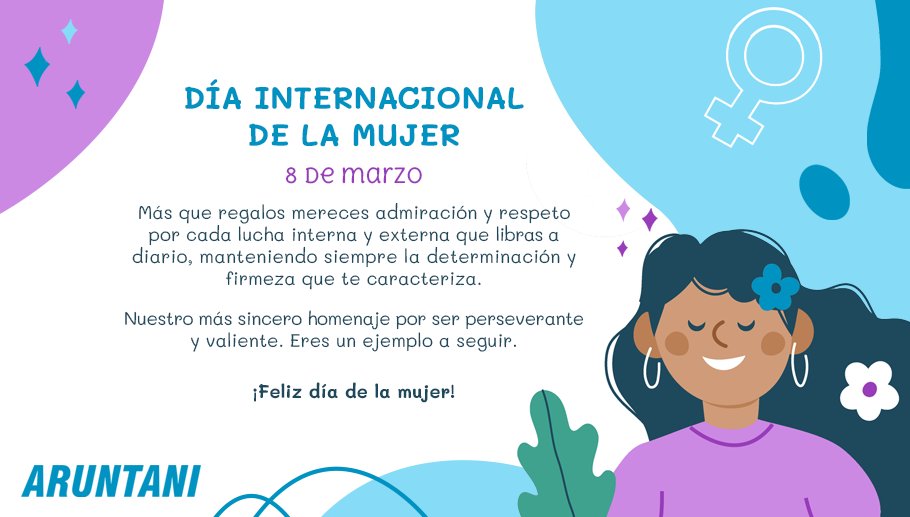 ¡Feliz día Internacional de la Mujer!
En este día, reconocemos el gran aporte de las #mujeres para el desarrollo del #país, a pesar de las brechas que deben eliminarse para lograr la #igualdad 💪👷‍♀️