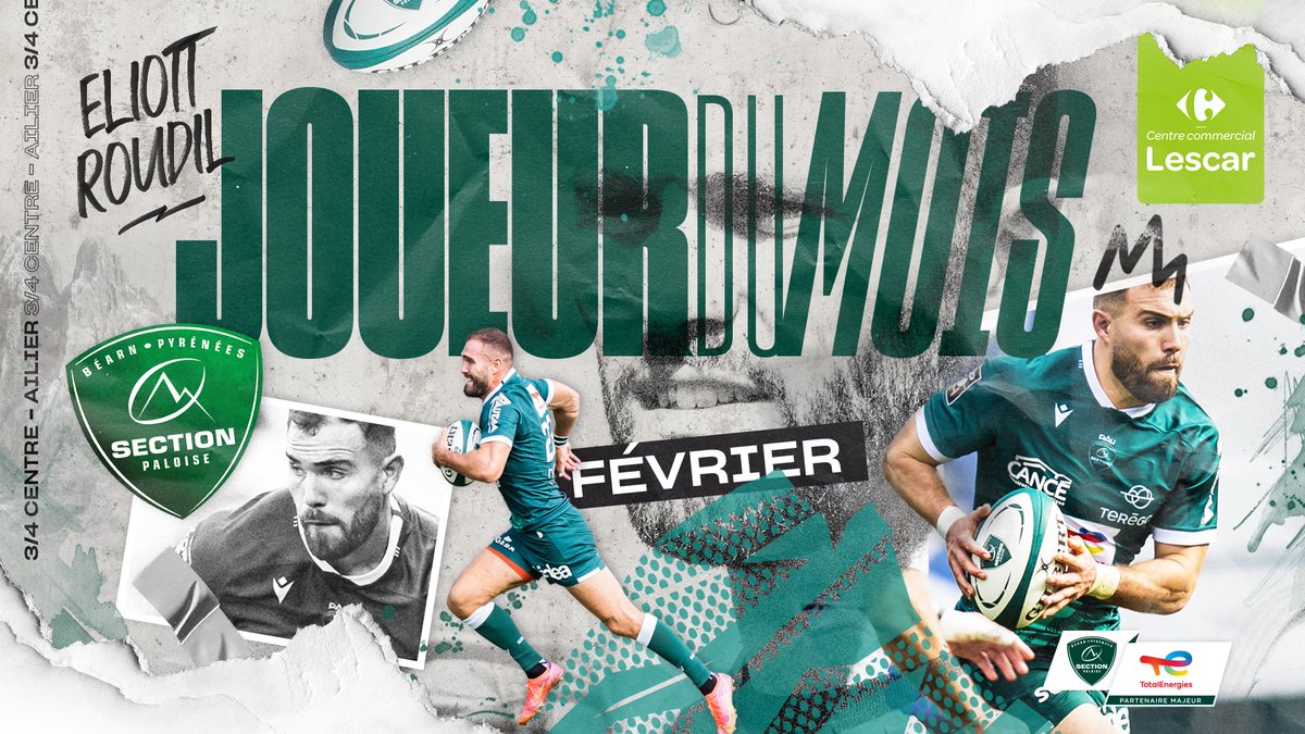 🌟 𝙇𝙚 𝙟𝙤𝙪𝙚𝙪𝙧 𝙙𝙪 𝙢𝙤𝙞𝙨 avec Centre commercial Carrefour Lescar

📲 Vous avez désigné 𝐄𝐥𝐢𝐨𝐭𝐭 𝐑𝐨𝐮𝐝𝐢𝐥 joueur du mois de février sur l'appli Section ! 

#HonhaSection