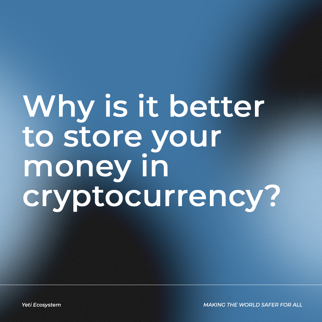 YetiEcosystem's tweet photo. Why is it better to store your money in #cryptocurrency? 
We answer in our article at the link:

📍https://t.co/pEn7Iny1Dz 

#crypto #CryptoNews #yeti #yeticoin #altcoin #Finance https://t.co/TvmSFXcAyo