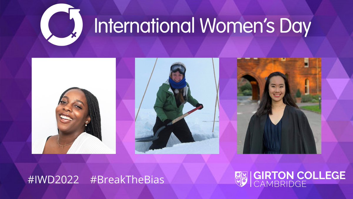 GirtonCollege's tweet photo. 🎉 Today we are celebrating International Women’s Day! 

Girton’s community of postgraduates includes many amazing women forging change and innovation in a wide range of fields. 

Here are just a few examples of our wonderful PhD students work: https://t.co/vMO4uHf1B6

#IWD2022 https://t.co/tDr2i4yspd