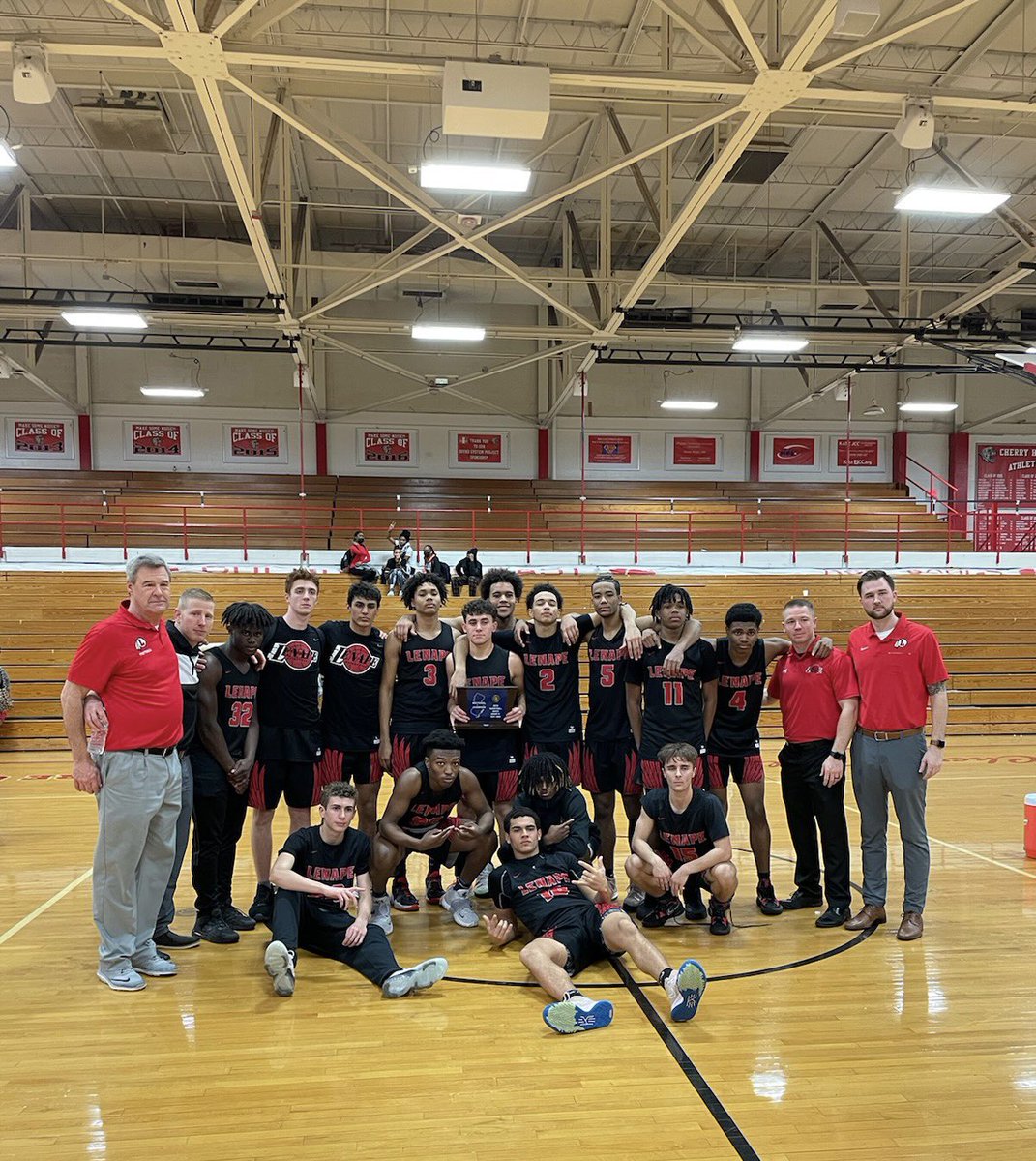 Last night we captured our 3rd Sectional Championship in school history. A huge thanks to the whole Lenape community for all the support and <a href="/lsquuaad/">LHS Student Section</a> for creating a great atmosphere! We couldn’t have done it without you all. #SJGroup4Champs #GoTribe 🏀