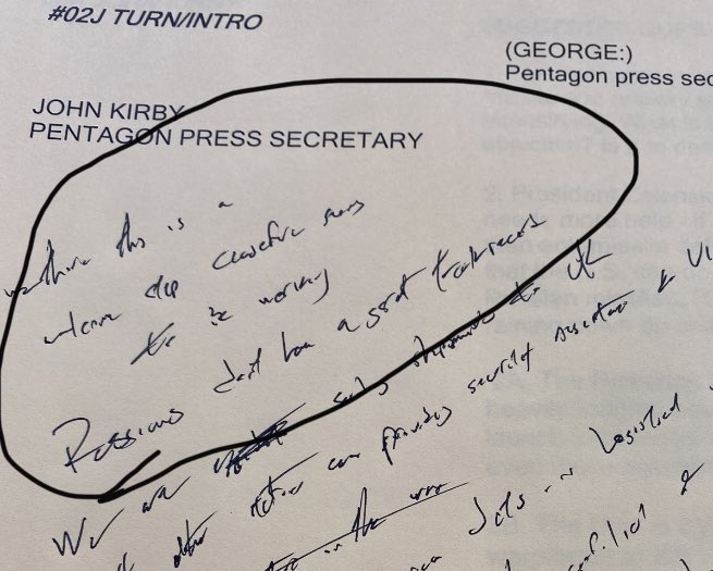 tjholmes's tweet photo. Y’all trippin.’ This clearly states:
“We think this is a welcome step. Ceasefire seems to be working. Russians don’t have a great track record.” #perfectpenmanship @GMA https://t.co/C2J7NOYsYV