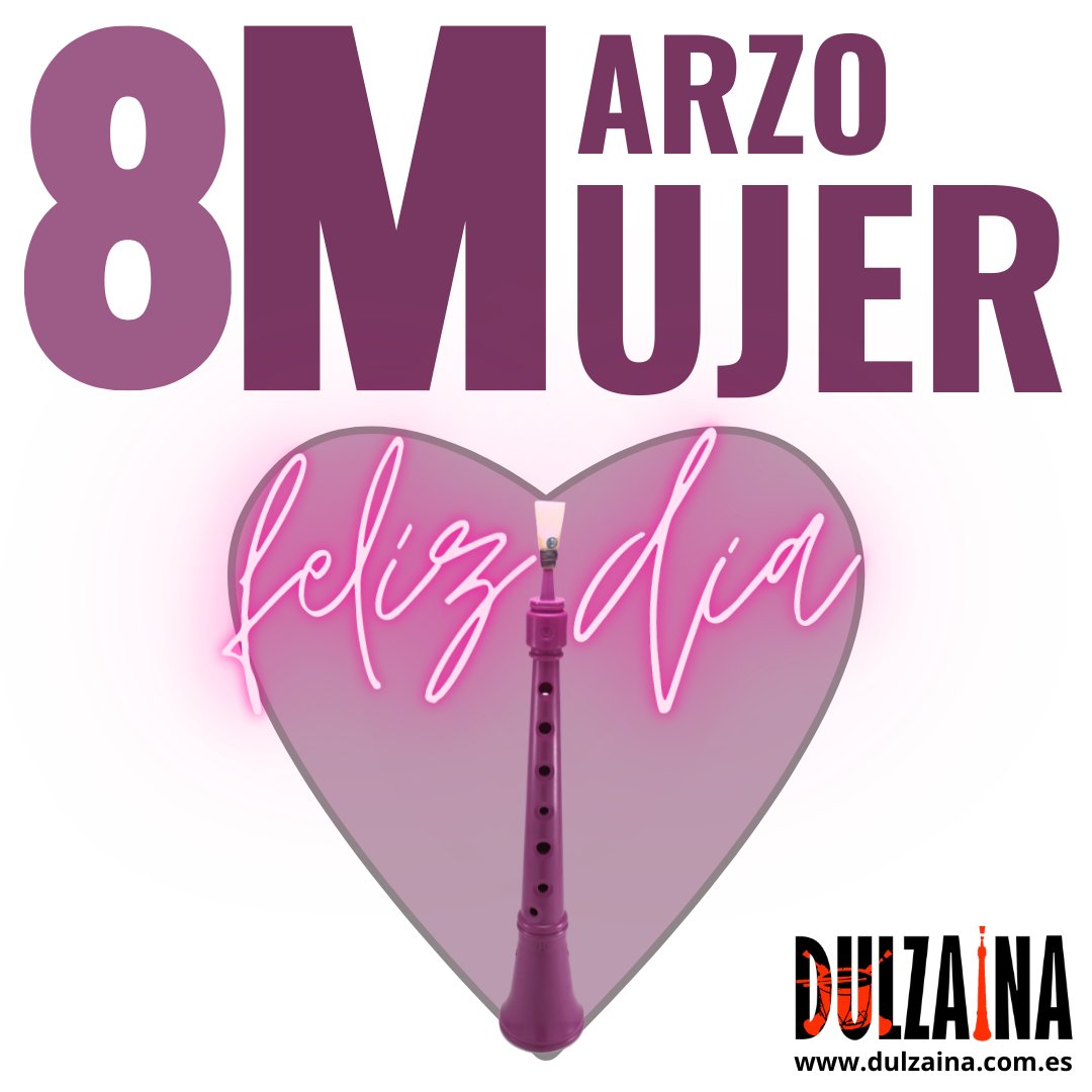 Feliz día a todas las mujeres con mención especial a les Dolçaineres i Tabaleteres 😉#FelizDíaDeLaMujer #Dolçaina #Dulzaina #Gralla #Gaita #Tarota #FeliçDíaDeLaDona