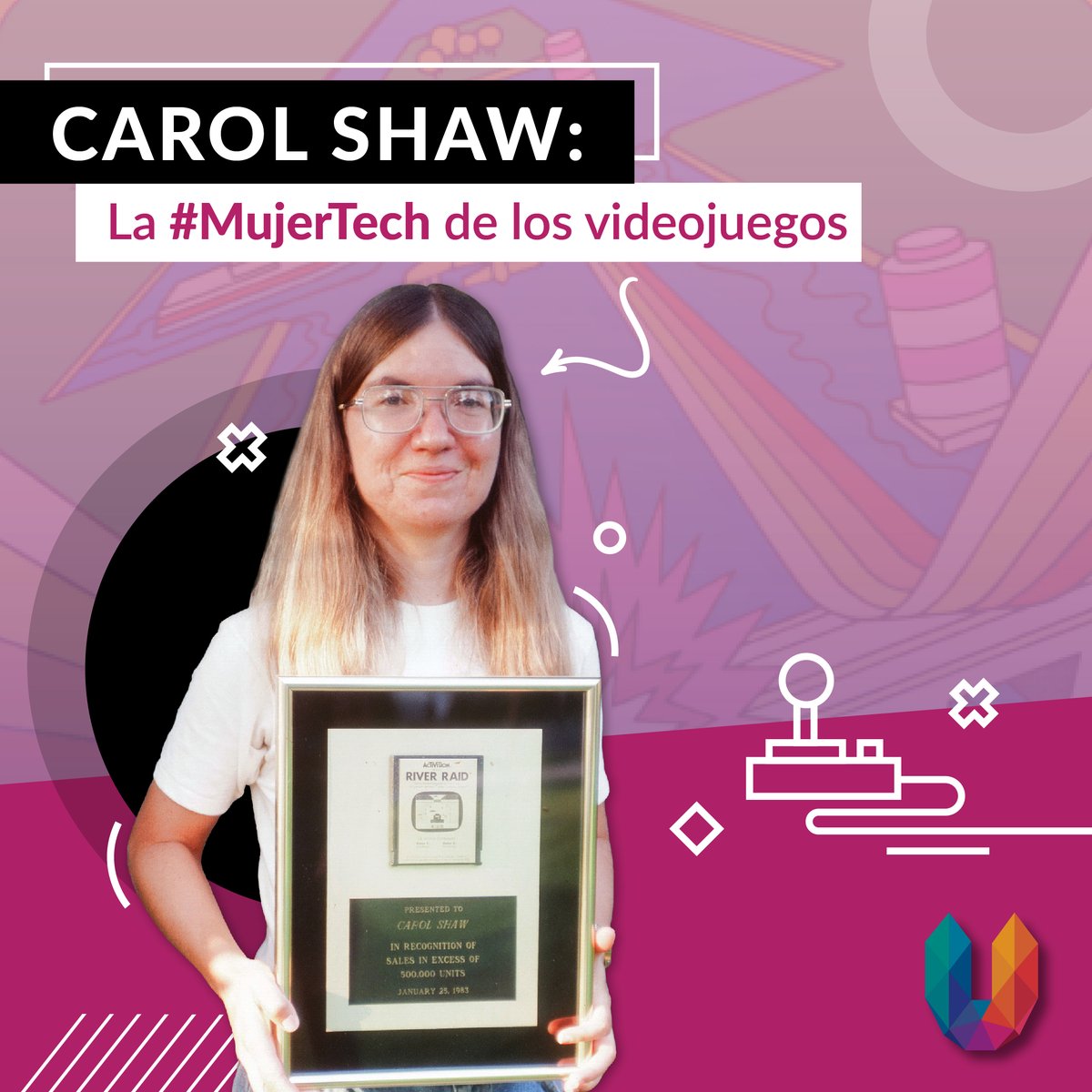 growuphr's tweet photo. Ella era tan fan de los videojuegos, que decidió asumir el desafío más grande: destacarse en un mundo de hombres. 😜 Hoy te presentamos a Carol Shaw, una #MujerTech y gamer. 👇🧵 https://t.co/MN1wzKDacl