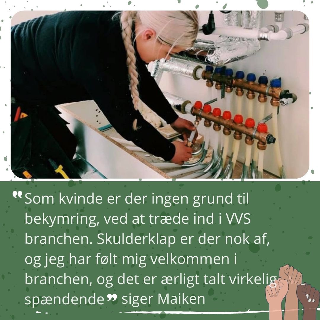 Kvinder i VVS-branchen? Ja, selvfølgelig!👷‍♀️💪 Mød Caroline og Maiken, der har valgt at blive VVS’ere #eud #dkpol #uddpol #BossLadies