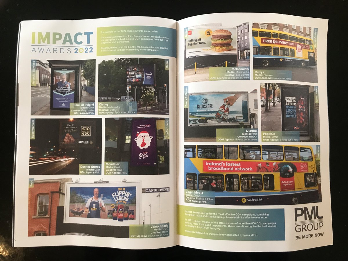 That’s a wrap folks! #ImpactAwards22 Well done to all ten winners & thanks to @marketing_ie for a great spread in this month’s magazine. #BeMoreNow #OOH