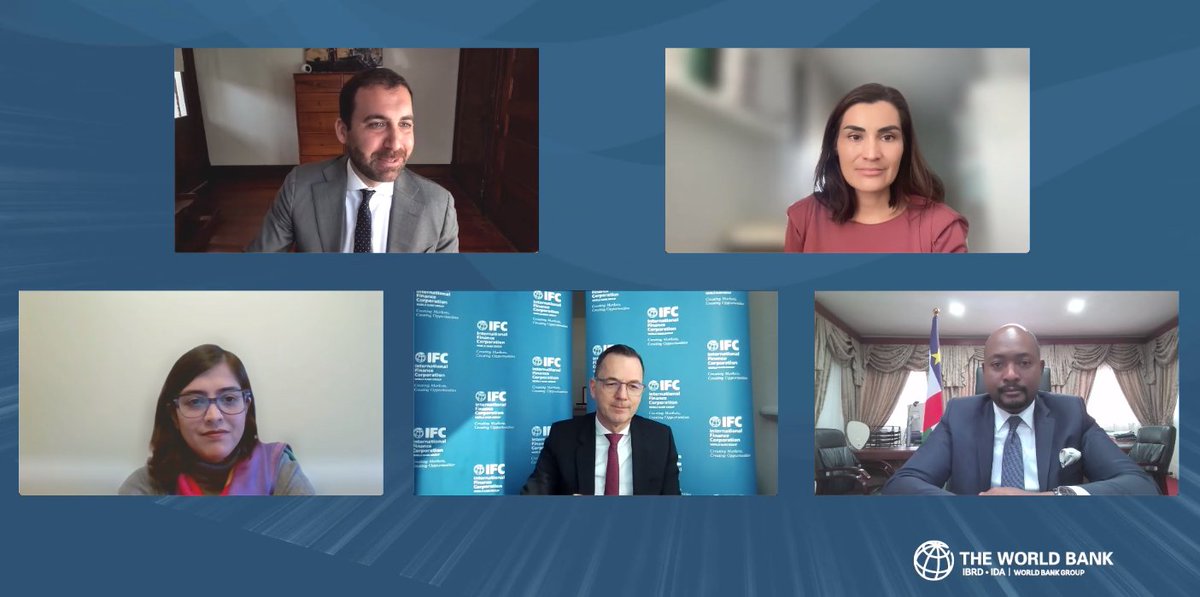 A fabulous way to start the day at the #FragilityForum2022 !!

Grateful for the amazingly inspiring Minister Herve Ndoba from CAR <a href="/WWafeq/">Manizha Wafeq</a> <a href="/AWCCI2/">AWCCI</a> <a href="/ambaramleh/">Ambar Amleh</a> 
 @SPimentaIFC <a href="/IFC_org/">IFC</a> <a href="/tghani/">Tarek Ghani</a> <a href="/CrisisGroup/">Crisis Group</a> 

➡️hopin.com/events/fragili…