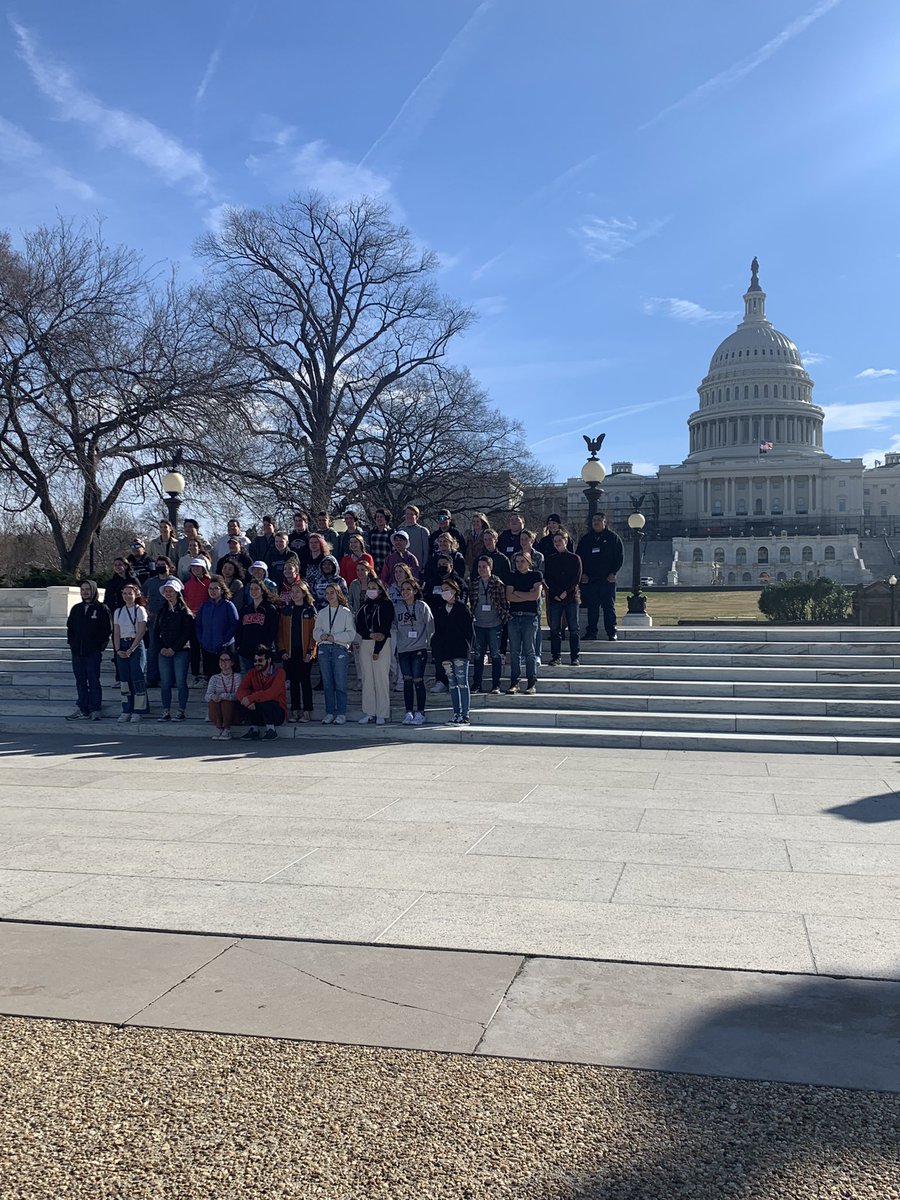 Quick group photo at the Capitol to start the day! We get to spend the entire day here tomorrow meeting with our NYS representatives! #closeupDC