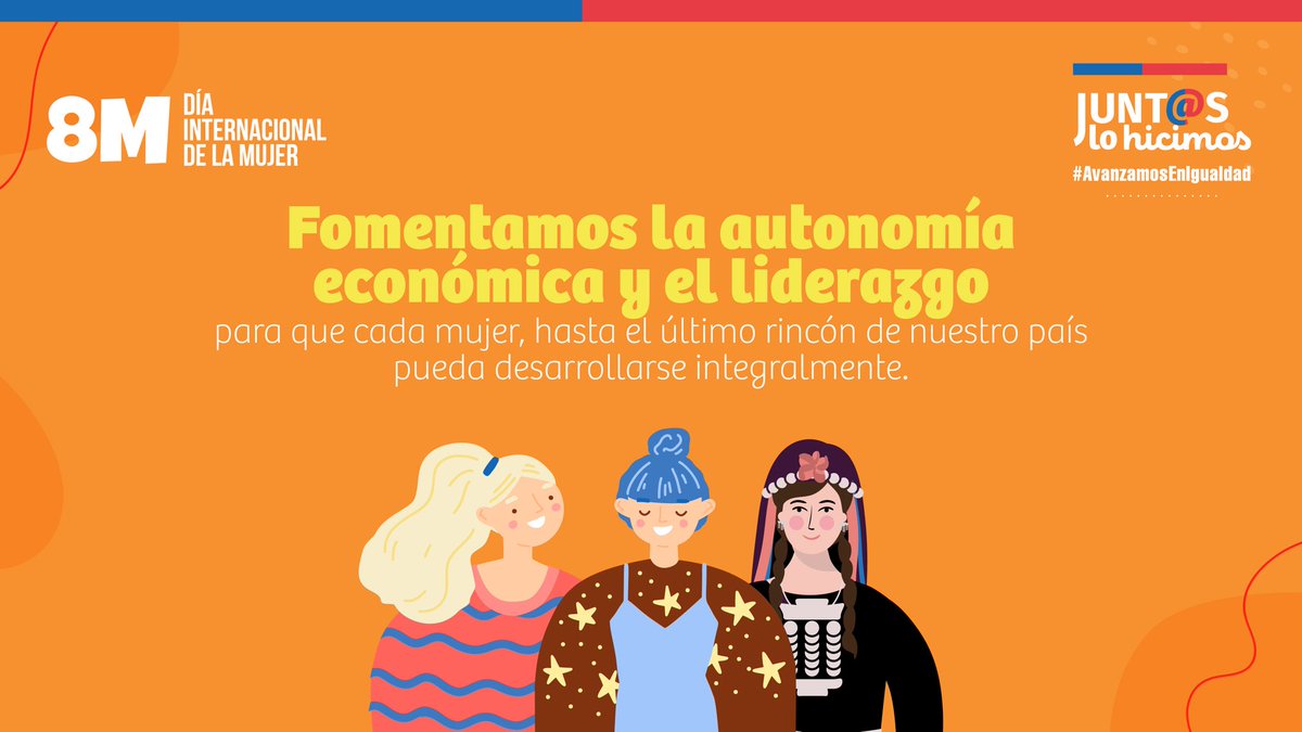 Este 8M conmemoramos un nuevo Día Internacional de la Mujer recalcando nuestro compromiso con la igualdad de derechos, la tolerancia cero hacia la violencia contra las mujeres, su autonomía económica y liderazgo 👩💪