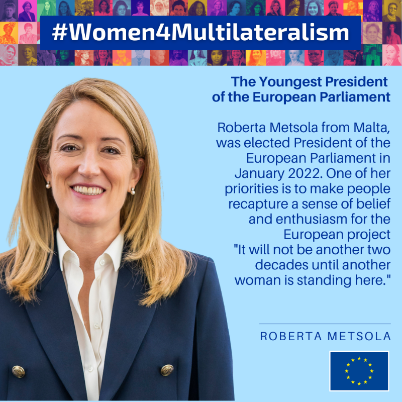eu_eeas's tweet photo. Women have been playing a crucial role in advancing peace, development, human rights &amp; multilateralism. On #InternationalWomensDay we honour their contribution. 

Be inspired ➡️https://t.co/UiRKr4nBGX 

They are #Women4Multilateralism.