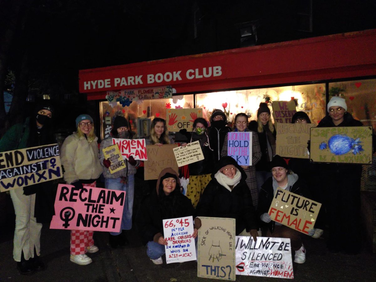 One of our fave memories from the last year, is from our 2021 RTNL March, a night full of woman and minorities reclaiming the night: