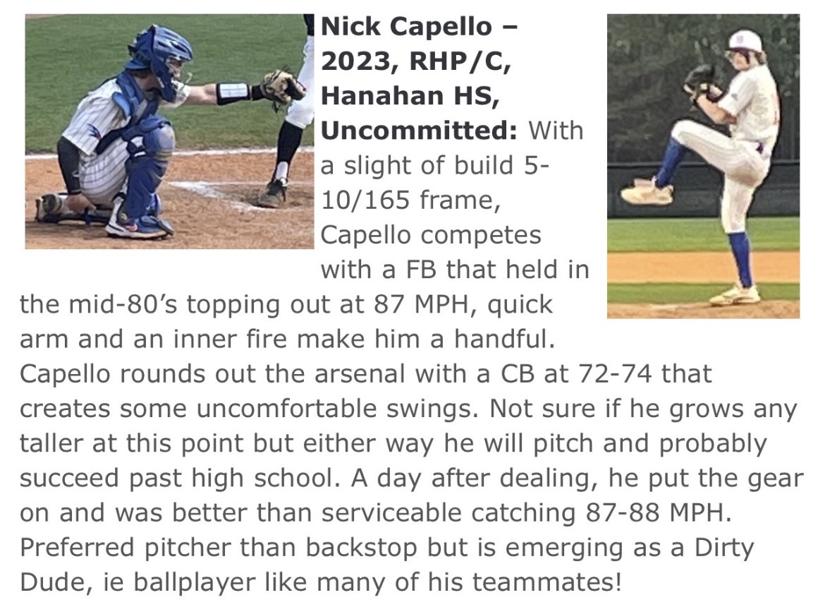 <a href="/diamondprospect/">Diamond Prospects</a> has always done an excellent job of covering prospects in our state. 

Their work at the <a href="/SLBaseballSC/">Sandlapper Shootout</a> is no exception! 

#hawks | #soar