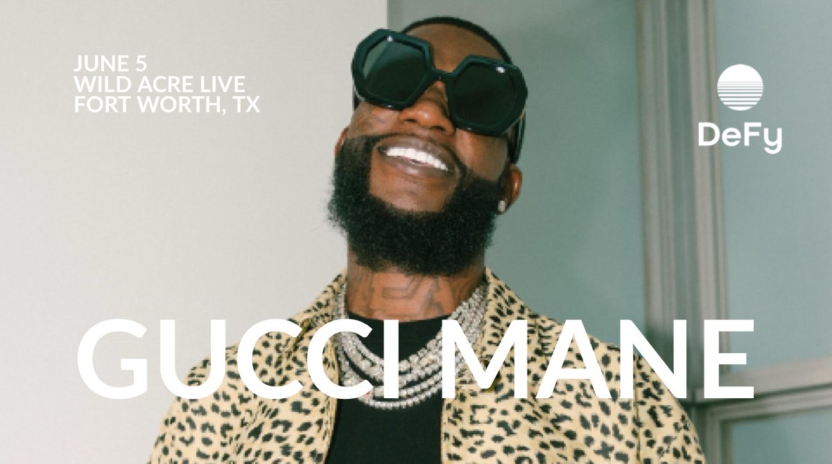 The <a href="/gucci1017/">Gucci Mane</a> concert coming up at Fort Worth on June 5th will have tickets as #NFTs &amp; will be powered by #blockchain #tech - yep, #DeFy is being used to make that possible! 🤩 Learn more &amp; grab your early bird ticket: bit.ly/3MvAq2l

#WhyDeFy <a href="/GETProtocol/">GET Protocol is now OPEN</a>