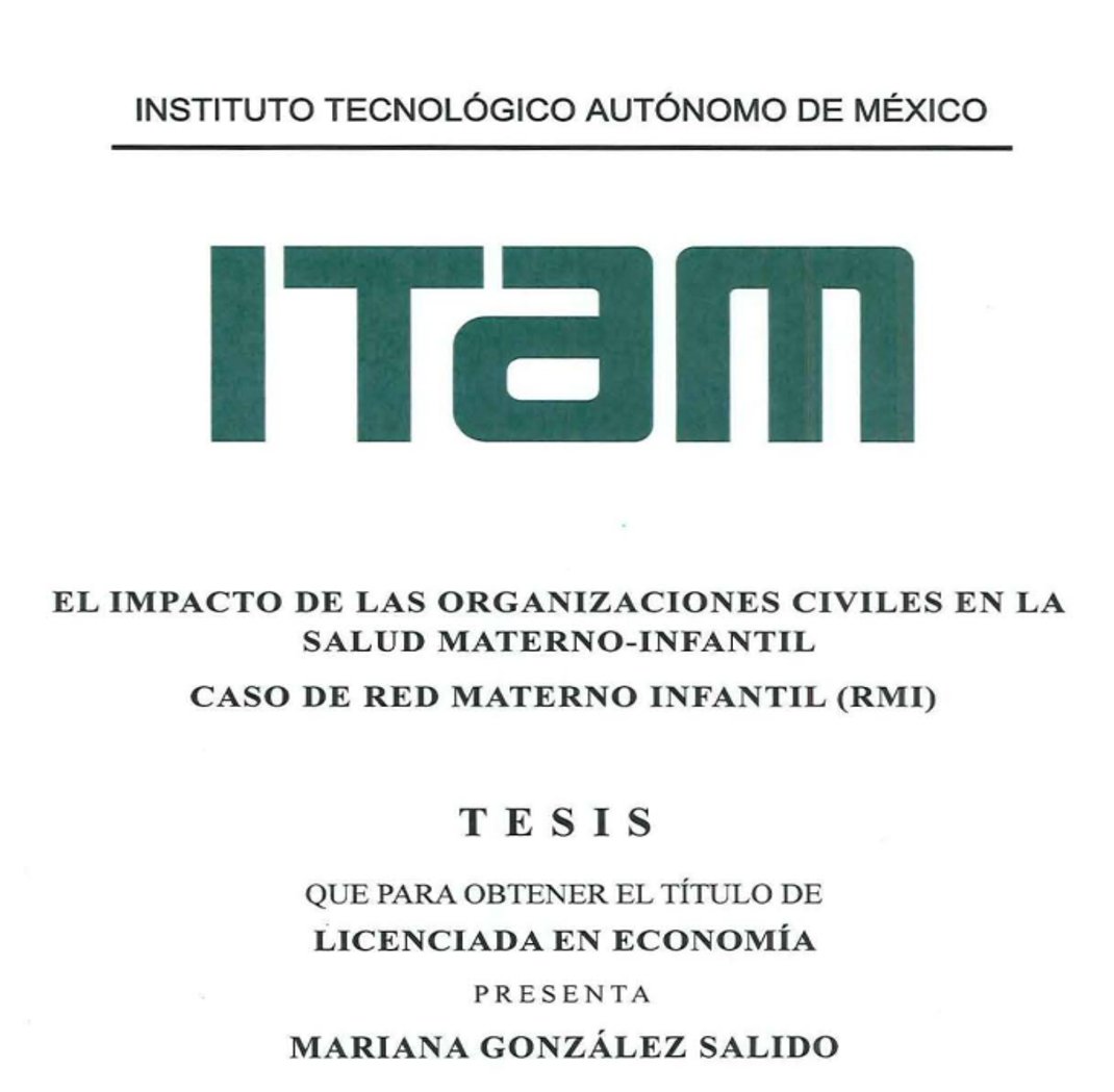 Mariana González <a href="/MarianaGlzSal/">MG</a> muestra que las actividades de la organización Red Materno Infantil @Redmaterno tienen impactos importantes en la salud de las madres y sus bebés.
6/12