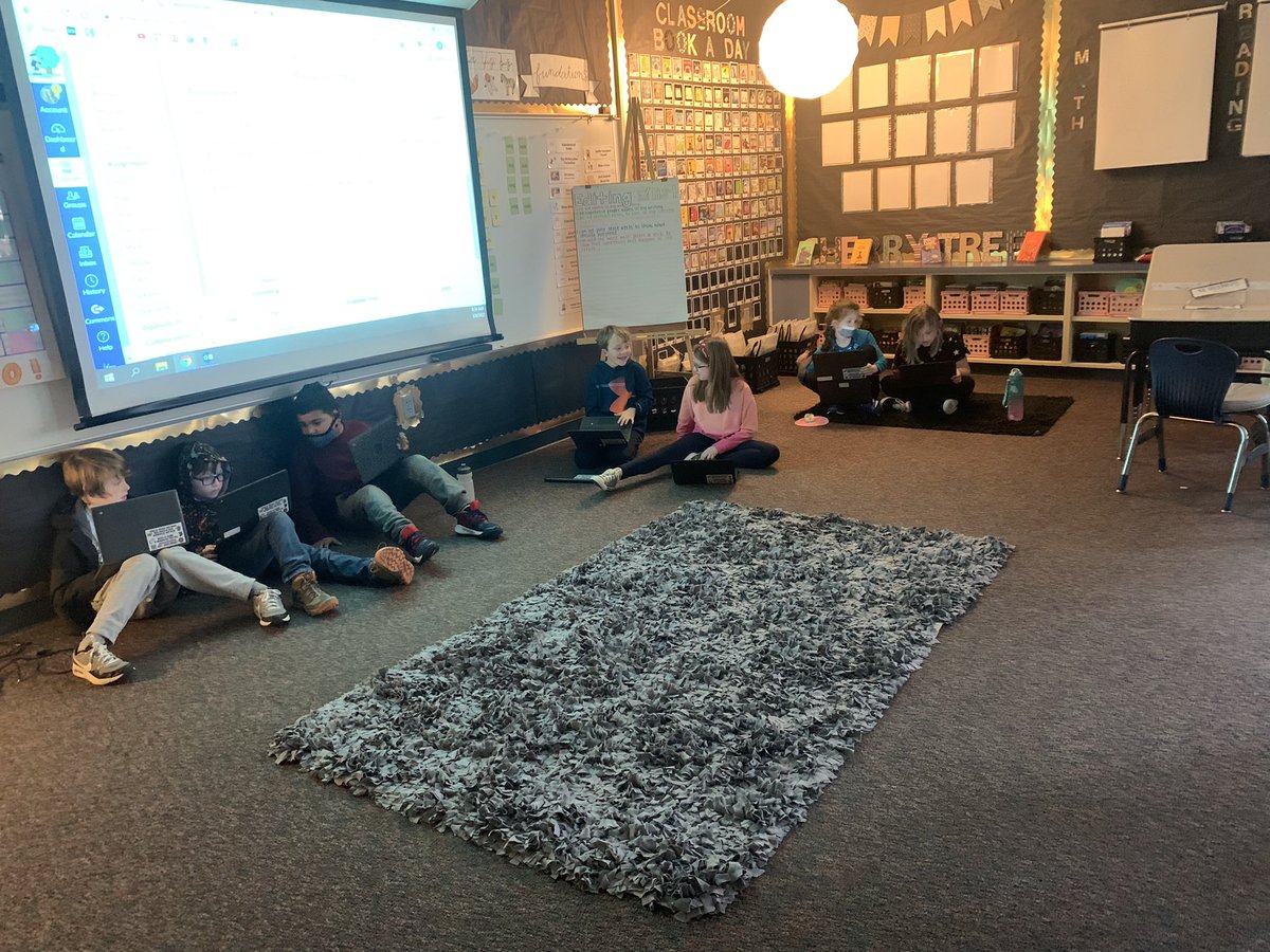 Students are working in research clubs to learn about an endangered animal of their choice in preparation for making wonder bubbles!