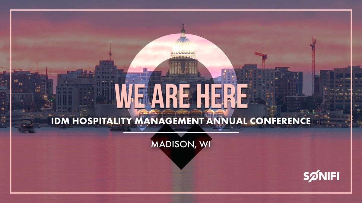 <a href="/SONIFIsolutions/">SONIFI Solutions</a> is excited to be at the IDM Hospitality Management Annual Conference in Madison, WI. If you're in the area make sure to talk to our very own Katie Roth &amp; Matthew Dice!