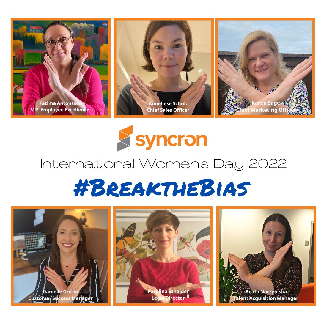 SyncronCMO's tweet photo. Happy #internationalwomensday to every brave woman who didn't take "no" for an answer and made a seat at the table where there was none. I'm proud to say that @syncronscm celebrates the contributions of women every day. https://t.co/A74FnAKLxQ 
#IWD2022 #BreakTheBias https://t.co/zcUZEpLVUq