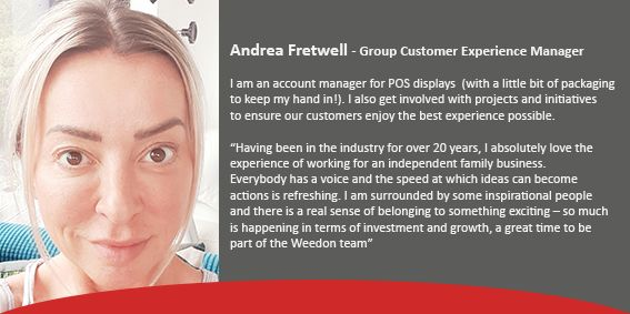 WeedonGroup's tweet image. We would like to share Andrea's experience of working within the Weedon Group...
#internationalwomensday #internationalwomensday2022 #breakthebais