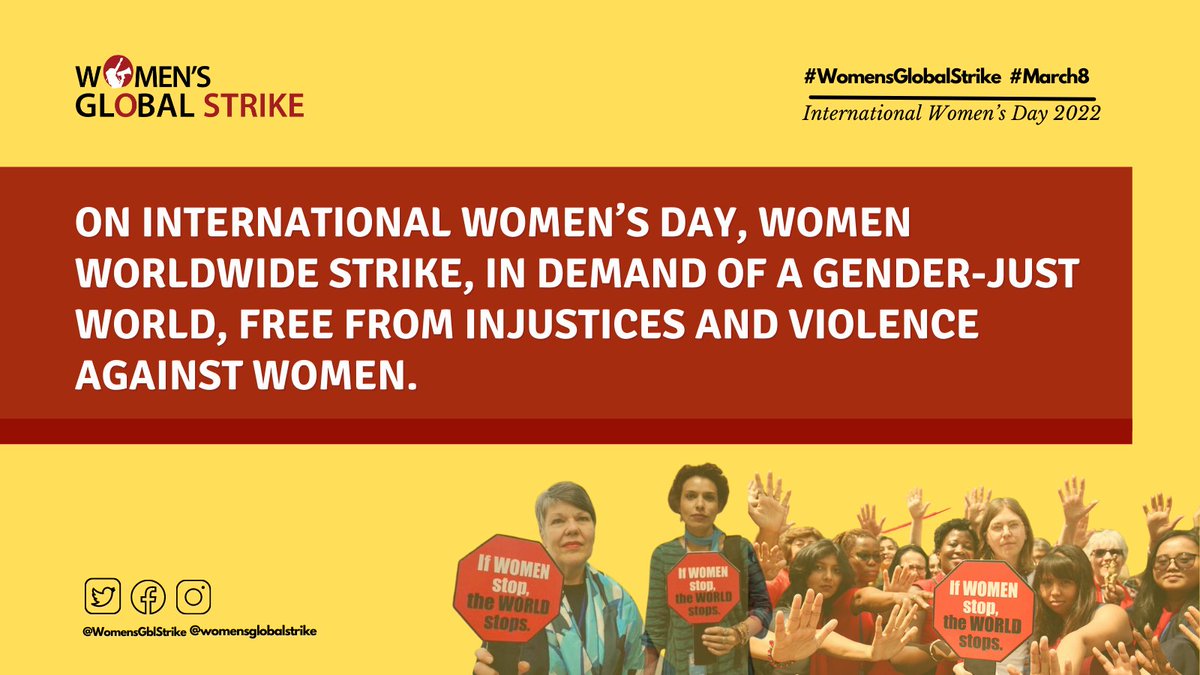 On #March8: We celebrate the billions of women who continue to raise our voices, strike down barriers, and call for collective action and solidarity.#WomensGlobalStrike ✊✊🏼✊🏾✊🏿

Read our demands for systemic change 🔥bit.ly/feministstrike…

Why are you striking? 🧵⬇️