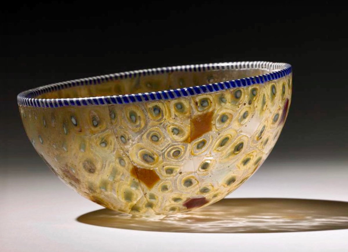 AlisonFisk's tweet photo. The beauty of ancient glass. A 2,000 year-old Roman mosaic glass bowl from Vulci Italy. 📷: British Museum https://t.co/Gx3o9Wfmnc

#Archaeology https://t.co/y6iNMbYHvb