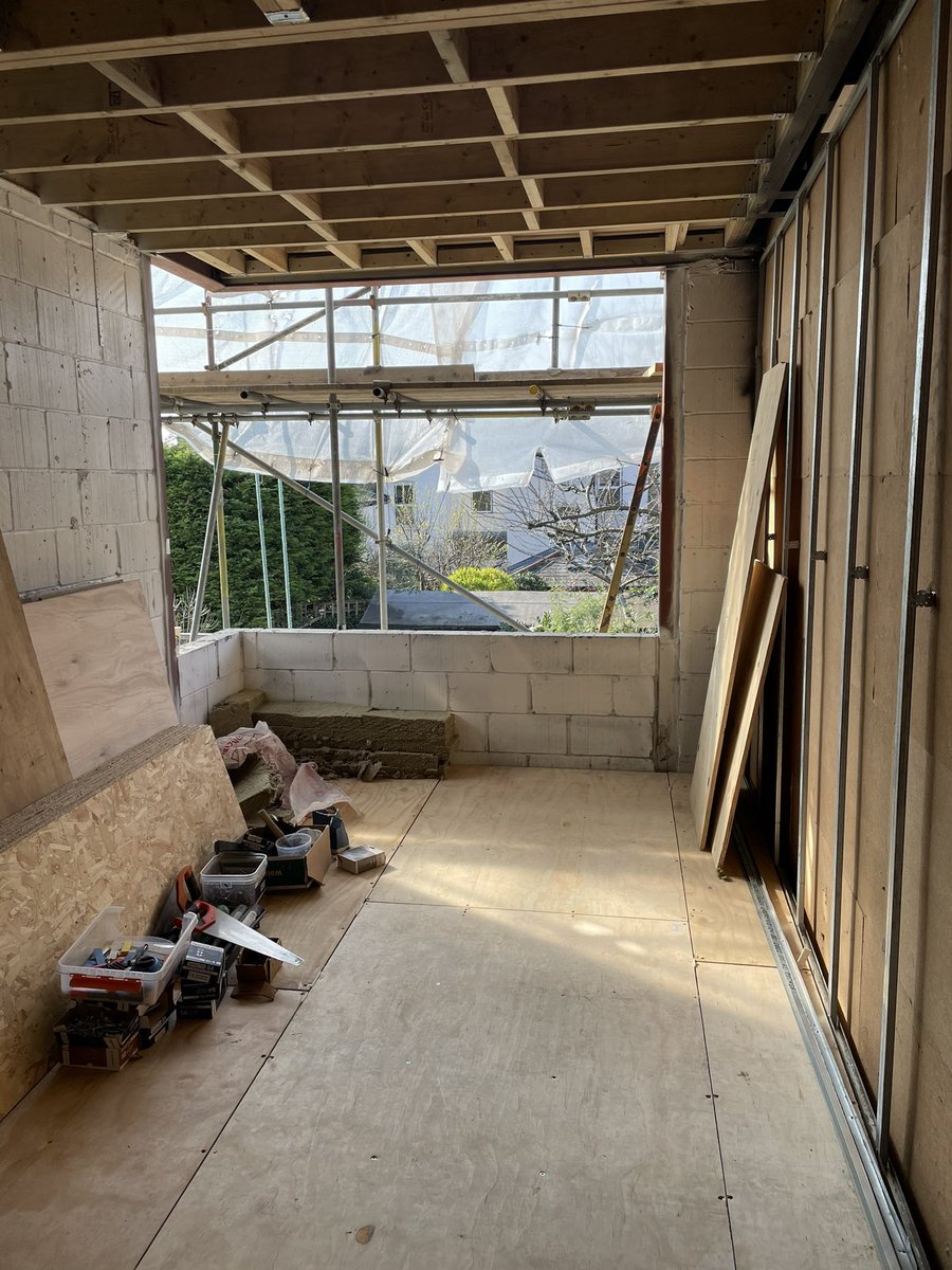 Site visit to our new build project in #balham #passivhaus #mvhr 4 storey high quality new home under construction.