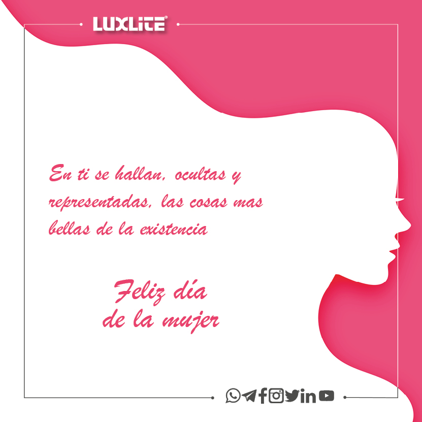 Feliz #DiaDeLaMujer les desea #Luxlite 👩🏽👧🏽👩🏽👸🏽👷🏽‍♀️👩🏽‍⚕️👩🏽‍🎓👩🏽‍🏫👩🏽‍⚖️👩🏽‍🌾👩🏽‍🍳👩🏽‍🔧👩🏽‍🏭👩🏽‍💼👩🏽‍🔬👩🏽‍💻👩🏽‍🎤👩🏽‍🎨👩🏽‍✈️👩🏽‍🚀👩🏽‍🚒🧕🏽👰🏽🤱🏽🦸🏽‍♀️🧙🏽‍♀️🧚🏽‍♀️🧛🏽‍♀️🧜🏽‍♀️🧝🏽‍♀️🙍🏽‍♀️🙎🏽‍♀️‍🦳