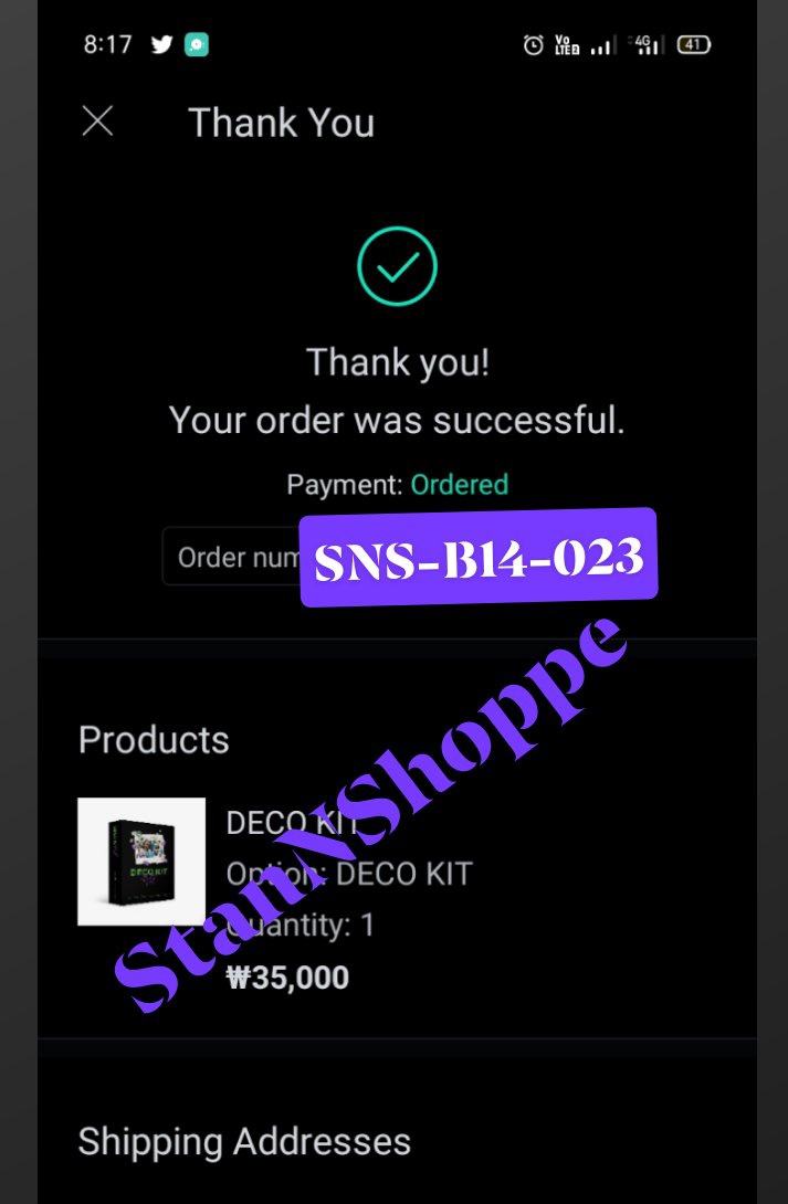 StanNShoppePH's tweet photo. #StanNShoppe_Updates

Secured another sealed BTS Deco Kit https://t.co/dldwD2CSMJ